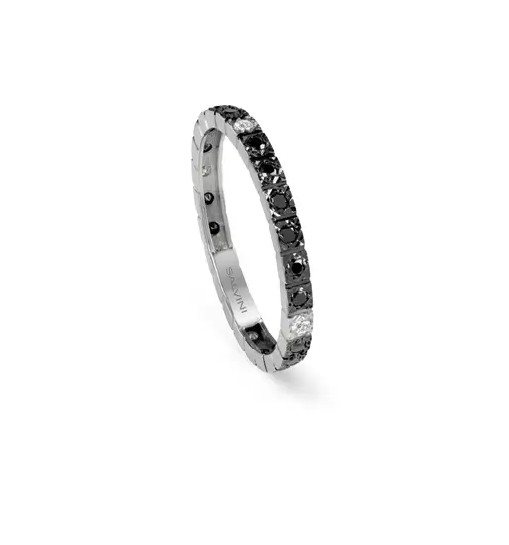 Ringe Salvini Dame Cromia in Gold Diamante Black 0.33 Ct 20085740 - 20085740
